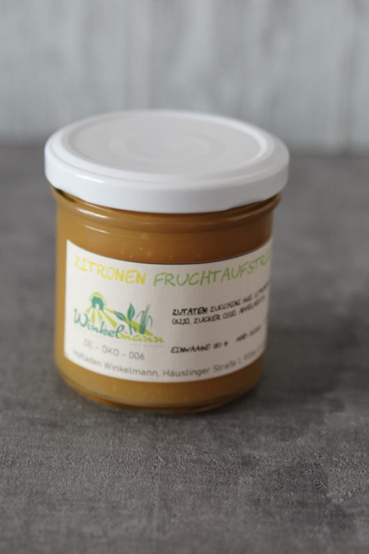 Zitronenfruchtaufstrich